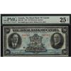 Image 1 : The Royal Bank of Canada 1927 $20 #348501, CH-630-14-12 PMG VF25.  Mention of Trim, difficult to mak