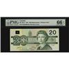 Image 1 : 1991 $20 BC-58aA #EIX0480448, PMG Gem UNC66EPQ.