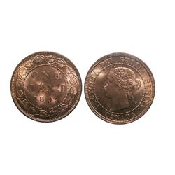 1899 1¢ ICCS MS66 Red.  SOLO HIGHEST GRADED!  A gorgeous Premium Gem, with cerise centers blending i