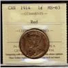 Image 1 : 1914 1¢ ICCS MS63RD.