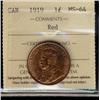 Image 1 : 1919 1¢ ICCS MS64RD.