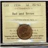 Image 1 : 1934 1¢ ICCS MS63RB.