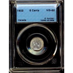 1902 5¢ CCCS MS62.