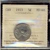 Image 1 : 1933 5¢ ICCS MS60.
