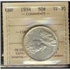 Image 1 : 1934 50¢ ICCS VF30.