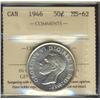 Image 1 : 1946 50¢ ICCS MS62.