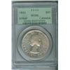 Image 1 : 1953 $1 SF PCGS MS65.  Lustrous coin in old green holder.
