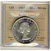 Image 1 : 1963 $1 ICCS MS64 Heavy Cameo. Blast white.