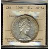 Image 1 : 1966 $1 ICCS MS64 cameo.
