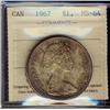 Image 1 : 1967 $1 ICCS MS64. Light golden Tone.