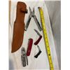 Image 1 : Multi tools and knife sheath etc