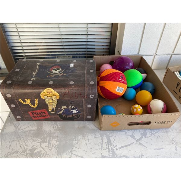 Storage box and balls