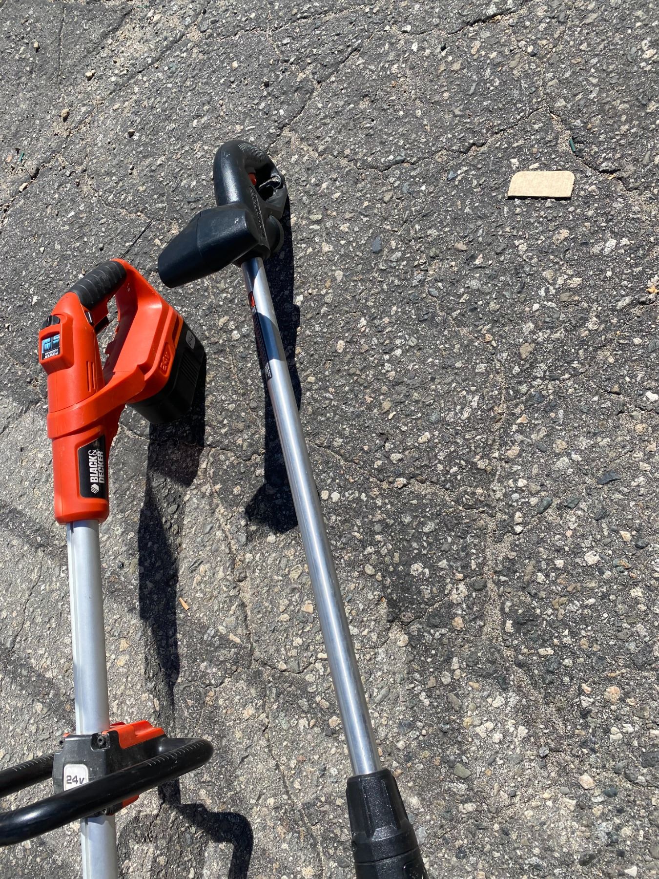 Black and decker weed eaters one electric and second no charger