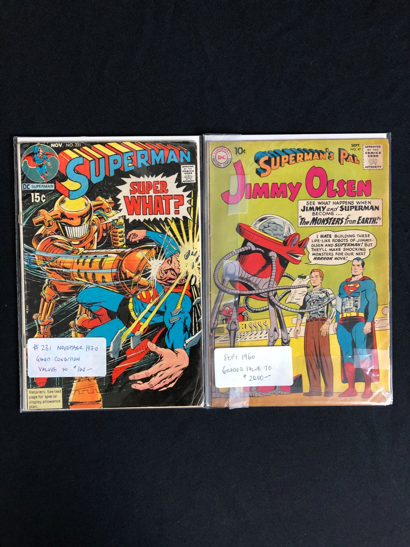 SUPERMAN NO.231/SUPERMAN'S PAL JIMMY OLSEN NO.47 (DC COMICS)