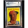 Image 1 : 1958 TOPPS NO.285 FRANK ROBINSON (BCCG 8)