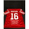 Image 1 : JOE MONTANA SIGNED CAREER STATS PRO STYLE JERSEY (TRISTAR COA)