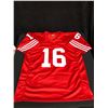 Image 3 : JOE MONTANA SIGNED CAREER STATS PRO STYLE JERSEY (TRISTAR COA)