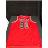 Image 1 : DENNIS RODMAN SIGNED BULLS PRO STYLE JERSEY (BECKETT COA)