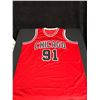 Image 3 : DENNIS RODMAN SIGNED BULLS PRO STYLE JERSEY (BECKETT COA)