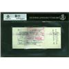 Image 2 : VINCE LOMBARDI SIGNED CHEQUE AUTHENTIC AUTOGRAPH (BGS)