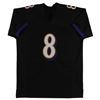 Image 3 : LAMAAR JACKSON SIGNED RAVENS PRO STYLE JERSEY (JSA COA)