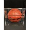 Image 1 : PHIL JACKSON SIGNED SPALDING BASKETBALL IN DISPLAY CASE