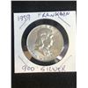 Image 1 : 1959 USA FRANKLIN QUARTER .900 SILVER