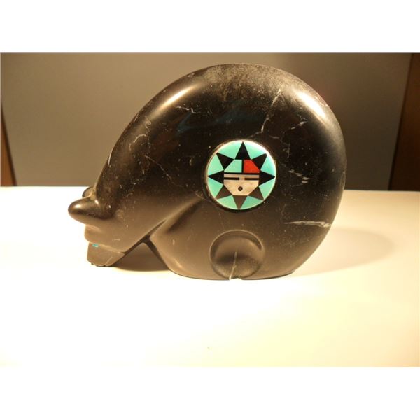 Zuni Fetish by Prudencia Quam with Bowannie inserts