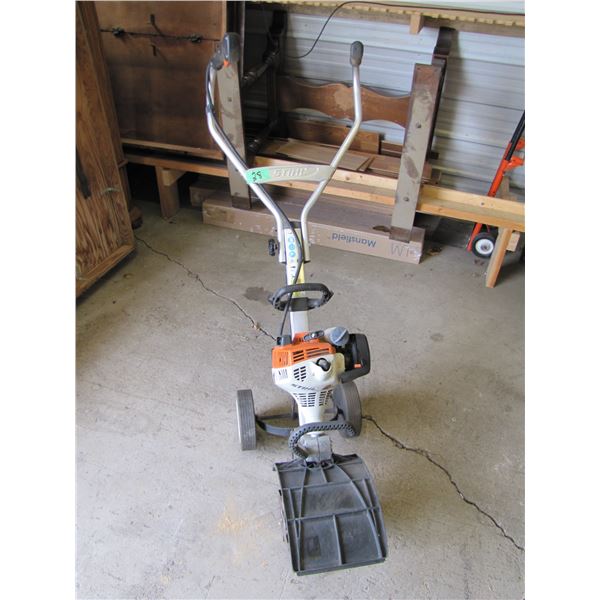 Stihl MM55 rotor tiller with attachments
