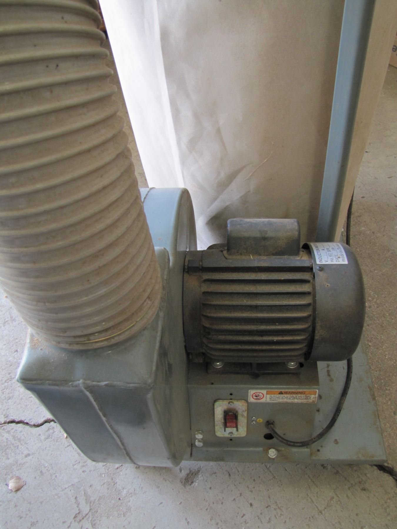 King Canada dust collector; Model KC3108C; 240 Volt with piping