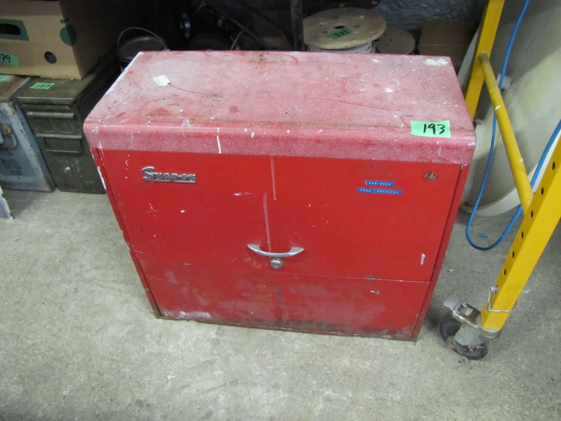 Snap on tool chest no key