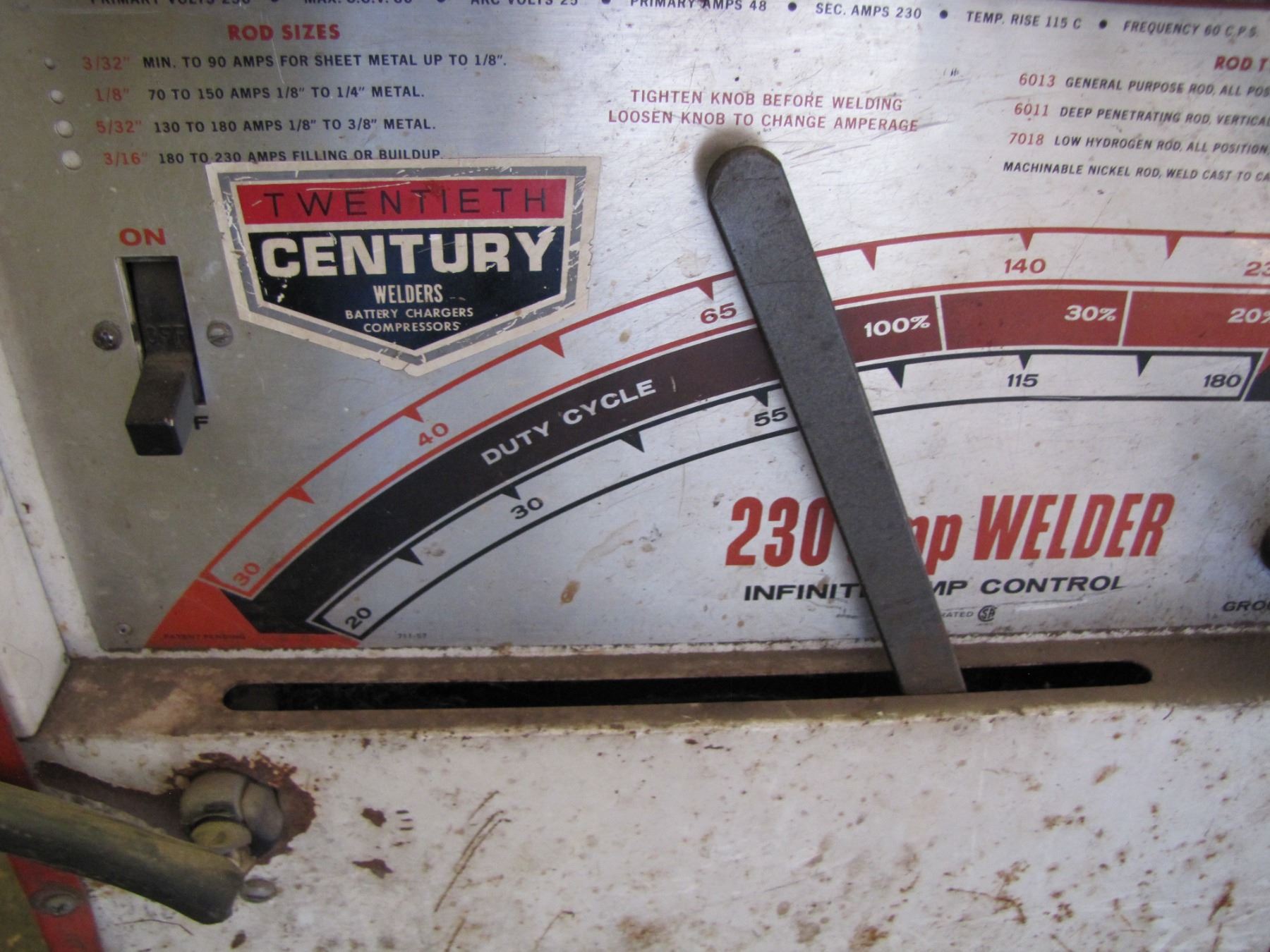 Century 230 amp stick welder