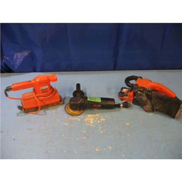 Black and Decker sheet Sander and belt Sander , Skil electric side grinder