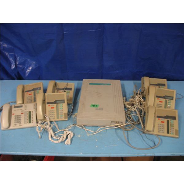 Meridian north star telephone set with 7 handsets