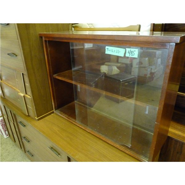 2 door glass front display cabinet