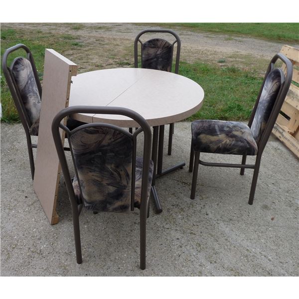 Kitchen table with leaf and four chairs