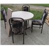 Image 1 : Kitchen table with leaf and four chairs