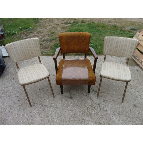 Lot of three assorted chairs