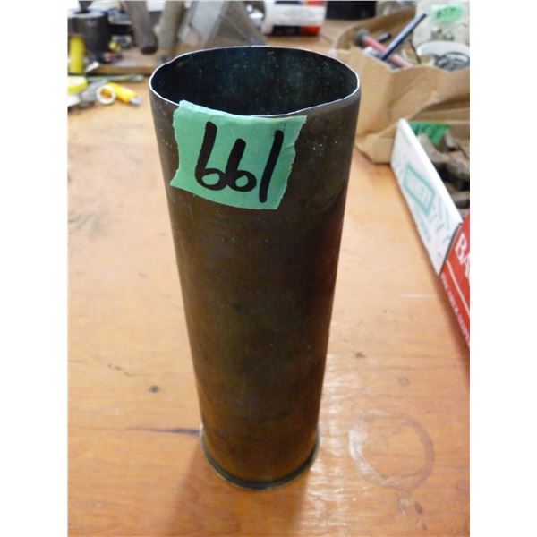 Brass artillery shell