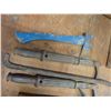 Image 2 : Lot with hammers ; nail pullers; axe etc