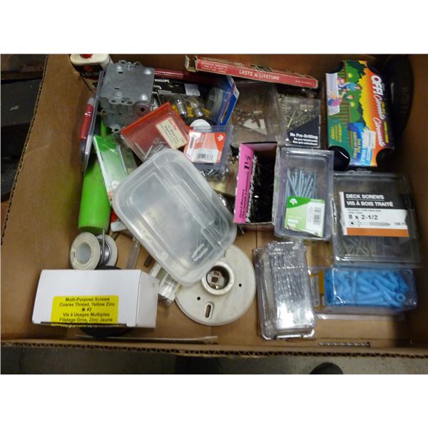 Box of assorted hardware