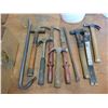 Image 1 : lot with hammers; nail pullers; pry bars etc