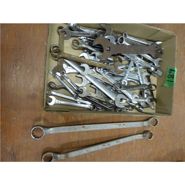 Box of open and box and wrenches