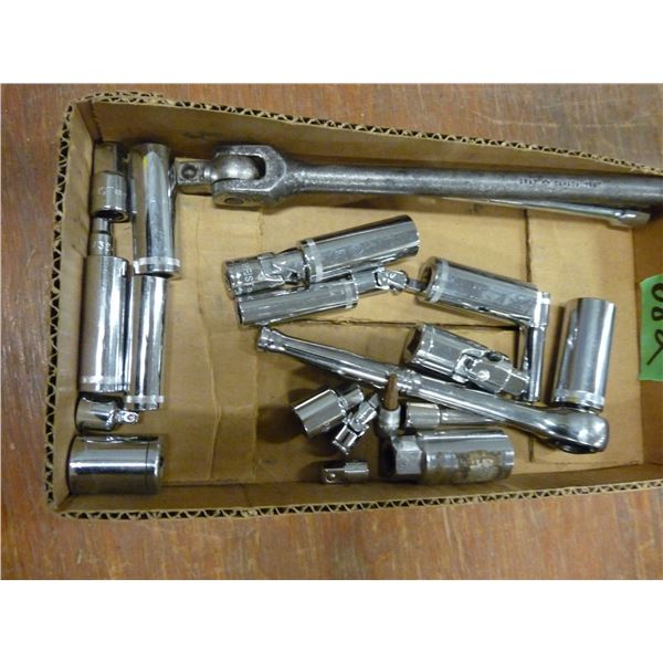 Box of assorted sockets etc