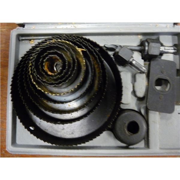 hole saw kit and power fist air chisler