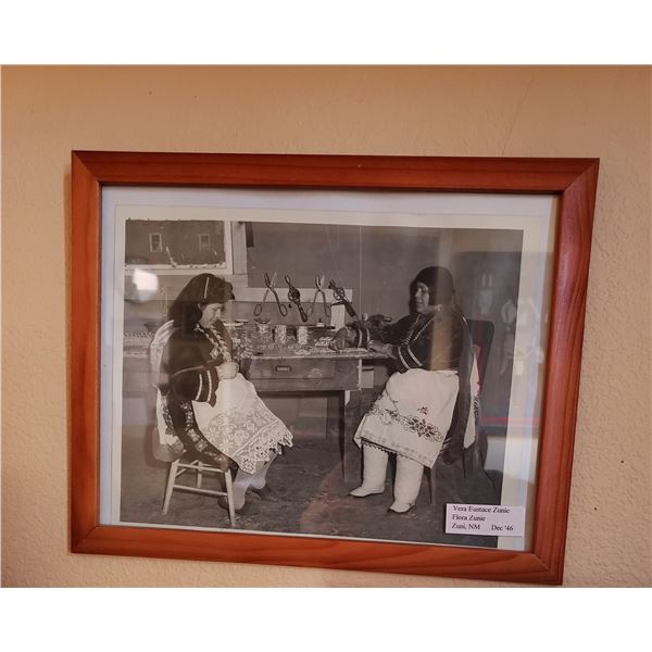 Mullarky Photogragh - Flora Zunie and Vera Eustace , Zuni, NM 1945