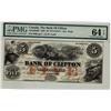 Image 1 : The Bank of Clifton 1859 $5 #8006 CH-125-10-04-06, PMG CH UNC64 EPQ.
