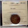 1861 N.S. ½¢  ICCS MS60BN.