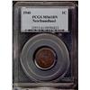 Image 1 : 1940 NFLD 1¢ PCGS MS61BN