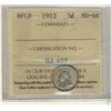 Image 1 : 1912 Nfld 5¢ ICCS MS66.